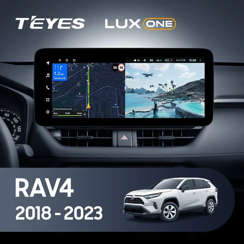 Штатная магнитола Teyes LUX ONE 6/128 Toyota RAV4 5 XA50 (2018-2026)