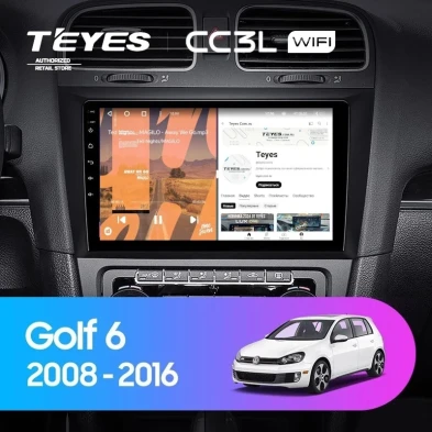 Штатная магнитола Teyes CC3L WiFi 2/32 Volkswagen Golf 6 (2008-2016)