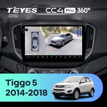 Штатная магнитола Teyes CC4 Pro 360 12/256 Chery Tiggo 5 (2014-2018)