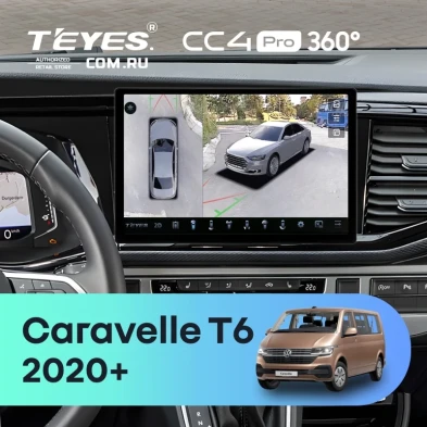 Штатная магнитола Teyes CC4 Pro 360 8/128 Volkswagen Caravelle T6 2020+ (13")
