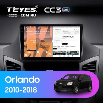 Штатная магнитола Teyes CC3 2K 360 6/128 Chevrolet Orlando (2010-2018)