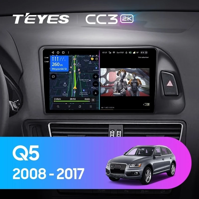 Штатная магнитола Teyes CC3 2K 4/32 Audi Q5 8R (2008-2017) Тип-A