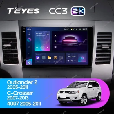 Штатная магнитола Teyes CC3 2K 4/64 Citroen C-Crosser 1 (2007-2013) Тип-A