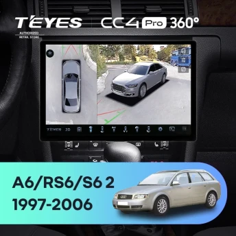 Штатная магнитола Teyes CC4 Pro 360 8/128 Audi RS6 1 (2002-2006) (13")