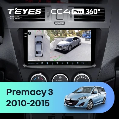 Штатная магнитола Teyes CC4 Pro 360 12/256 Mazda Premacy 3 (2010-2015)