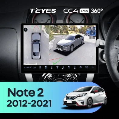 Штатная магнитола Teyes CC4 Pro 360 8/128 Nissan Note 2 E12 (2012-2021) (13")