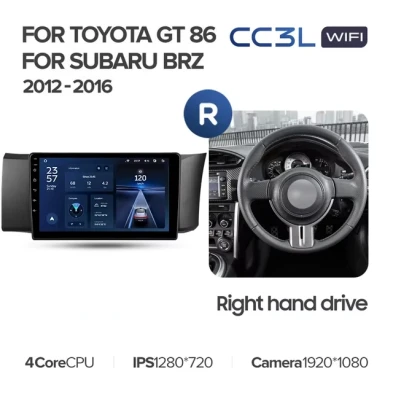 Штатная магнитола Teyes CC3L WiFi 2/32 Subaru BRZ (2012-2016) Правый руль