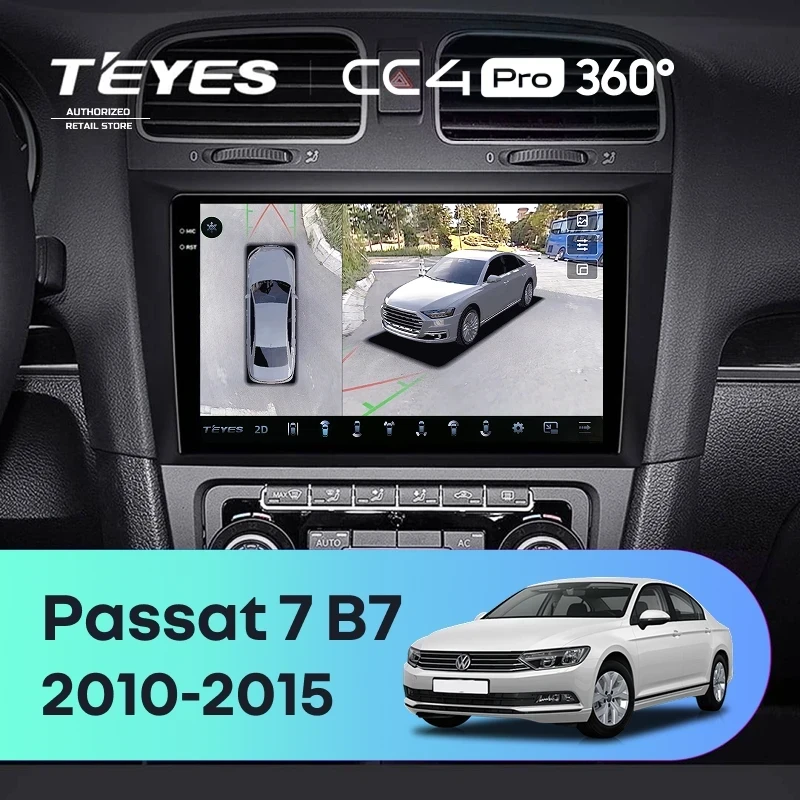 Штатная магнитола Teyes CC4 Pro 360 8/128 Volkswagen Passat 7 B7 (2010-2015)