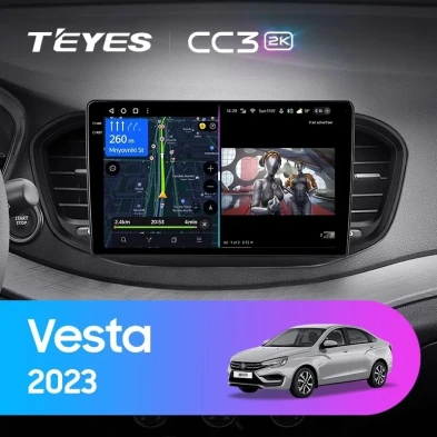 Штатная магнитола Teyes CC3 2K 360 6/128 Lada Vesta (2023-2026) F2 Тип-A