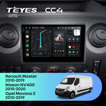 Штатная магнитола Teyes CC4 8/128 Nissan NV400 (2010-2020) F1