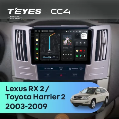 Штатная магнитола Teyes CC4 6/64 Toyota Harrier 2 (2003-2009) F2