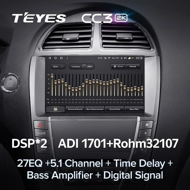 Штатная магнитола Teyes CC3 2K 360 6/128 Lexus ES350 5 XV40 (2006-2012) Тип-AB