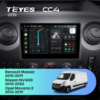 Штатная магнитола Teyes CC4 8/128 Nissan NV400 (2010-2020) F2