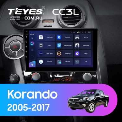 Штатная магнитола Teyes CC3L 4/32 SsangYong Korando Sports (2005-2017)