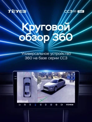 Штатная магнитола Teyes CC3 2K 360 6/128 Ford Transit Van L3H2 (2014-2018)