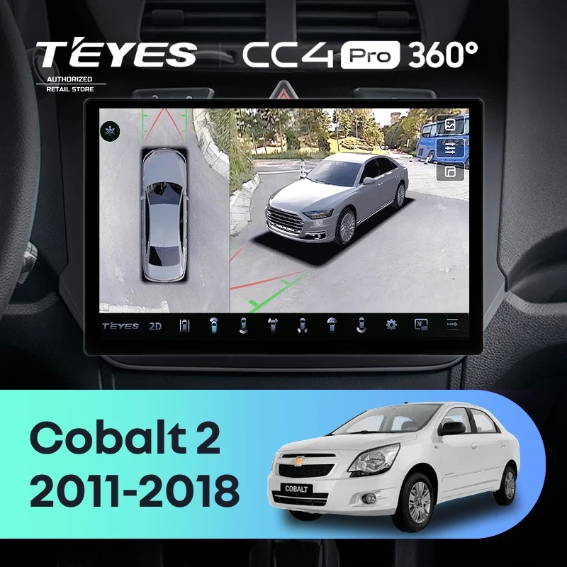 Штатная магнитола Teyes CC4 Pro 360 12/256 Chevrolet Cobalt 2 (2011-2018) (13")