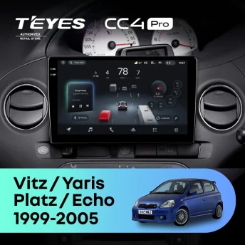 Штатная магнитола Teyes CC4 Pro 12/256 Toyota Echo (1999-2005) F2