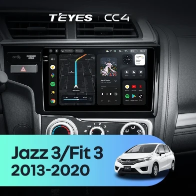 Штатная магнитола Teyes CC4 8/128 Honda Jazz 3 (2015-2020) Тип-A