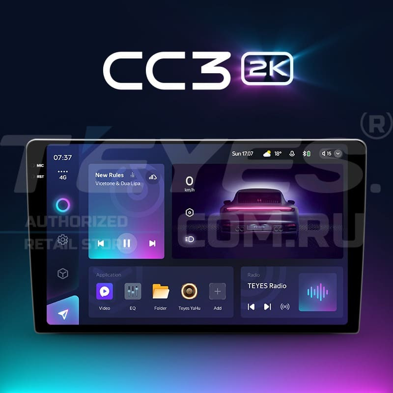 Штатная магнитола Teyes CC3 2K 360 6/128 Skoda Rapid NH3 NH1 (2012-2020) (10 inch Universal)