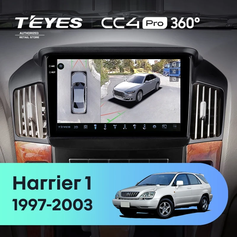 Штатная магнитола Teyes CC4 Pro 360 12/256 Lexus RX300 XU10 (1997-2003) F1