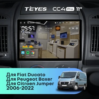 Штатная магнитола Teyes CC4 Pro 12/256 Peugeot Boxer 2 (2006-2022) (11")