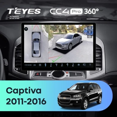Штатная магнитола Teyes CC4 Pro 360 12/256 Chevrolet Captiva 1 (2011-2016) F2 (11")