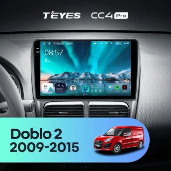 Штатная магнитола Teyes CC4 Pro 8/128 Fiat Doblo 2 263 (2009-2015)