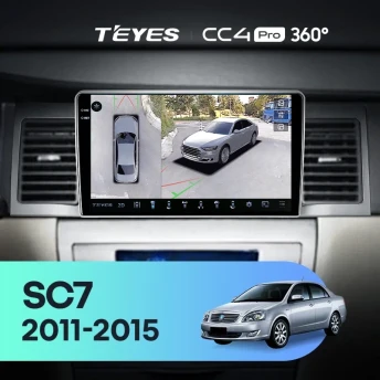 Штатная магнитола Teyes CC4 Pro 360 8/128 Geely SC7 (2011-2015)