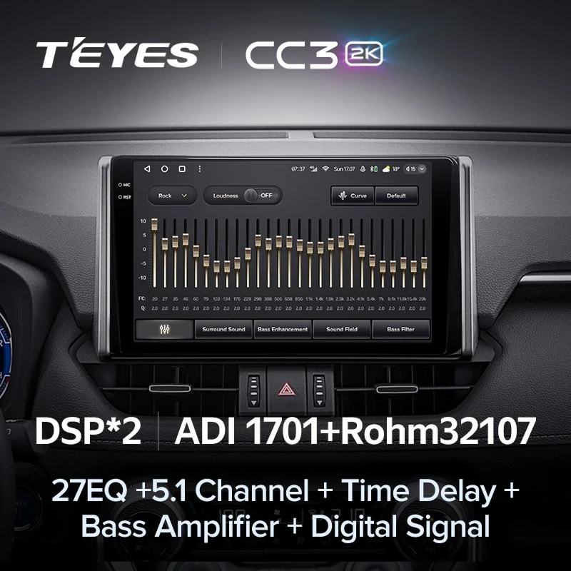 Штатная магнитола Teyes CC3 2K 360 6/128 Toyota RAV4 5 XA50 (2018-2023) F2 Тип-A