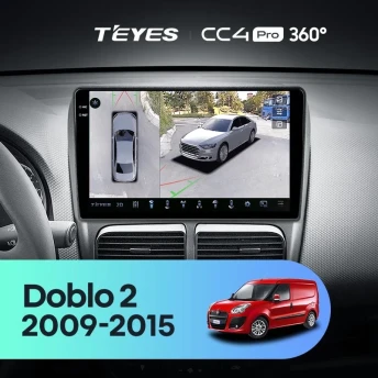 Штатная магнитола Teyes CC4 Pro 360 8/128 Fiat Doblo 2 263 (2009-2015)