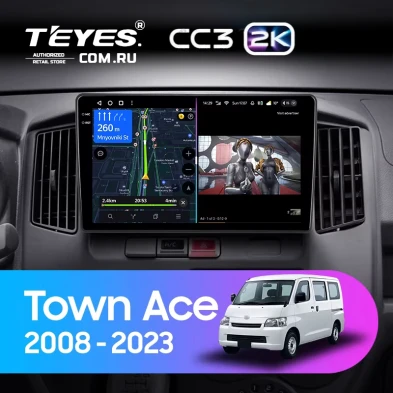 Штатная магнитола Teyes CC3 2K 4/64 Toyota Town Ace (2008-2023)
