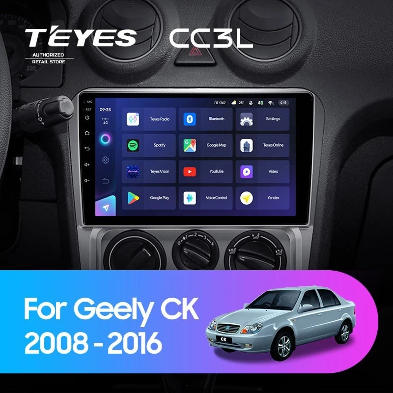 Штатная магнитола Teyes CC3L 4/32 Geely CK (2008-2016)