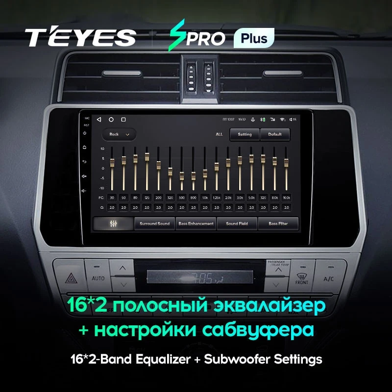 Штатная магнитола Teyes SPRO Plus 6/128 Toyota Land Cruiser Prado 150 (2017-2021)