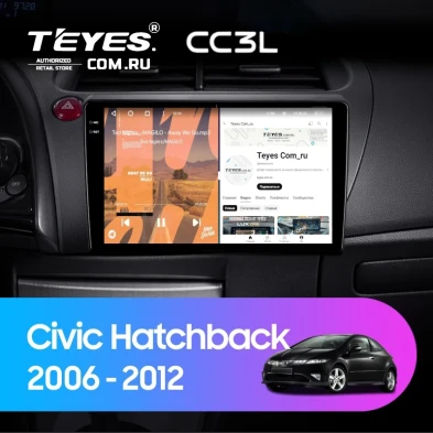 Штатная магнитола Teyes CC3L 4/64 Honda Civic Hatchback (2006-2012)