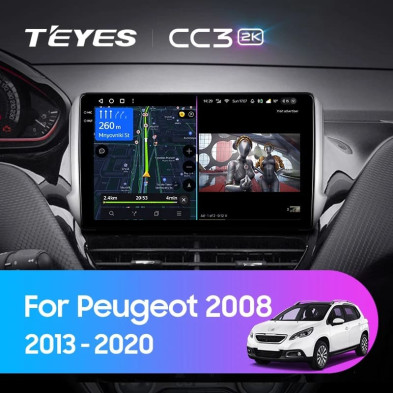 Штатная магнитола Teyes CC3 2K 4/32 Peugeot 208 (2013-2020)