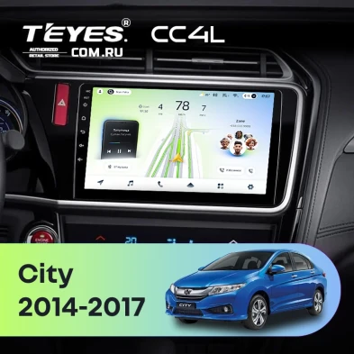Штатная магнитола Teyes CC4L 6/64 Honda City (2014-2017) Тип-B