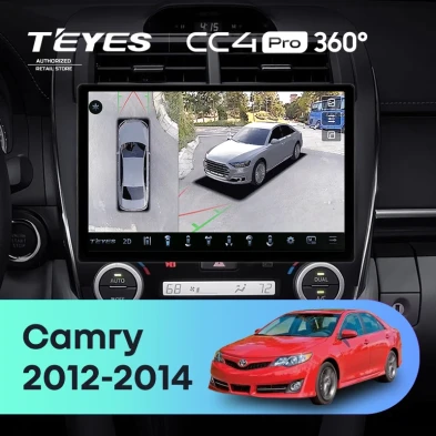 Штатная магнитола Teyes CC4 Pro 360 12/256 Toyota Camry 7 XV 50 55 (2012-2014) Америка (11")