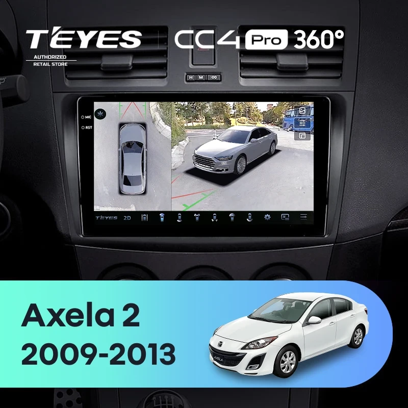 Штатная магнитола Teyes CC4 Pro 360 8/128 Mazda Axela 2 (2009-2013)