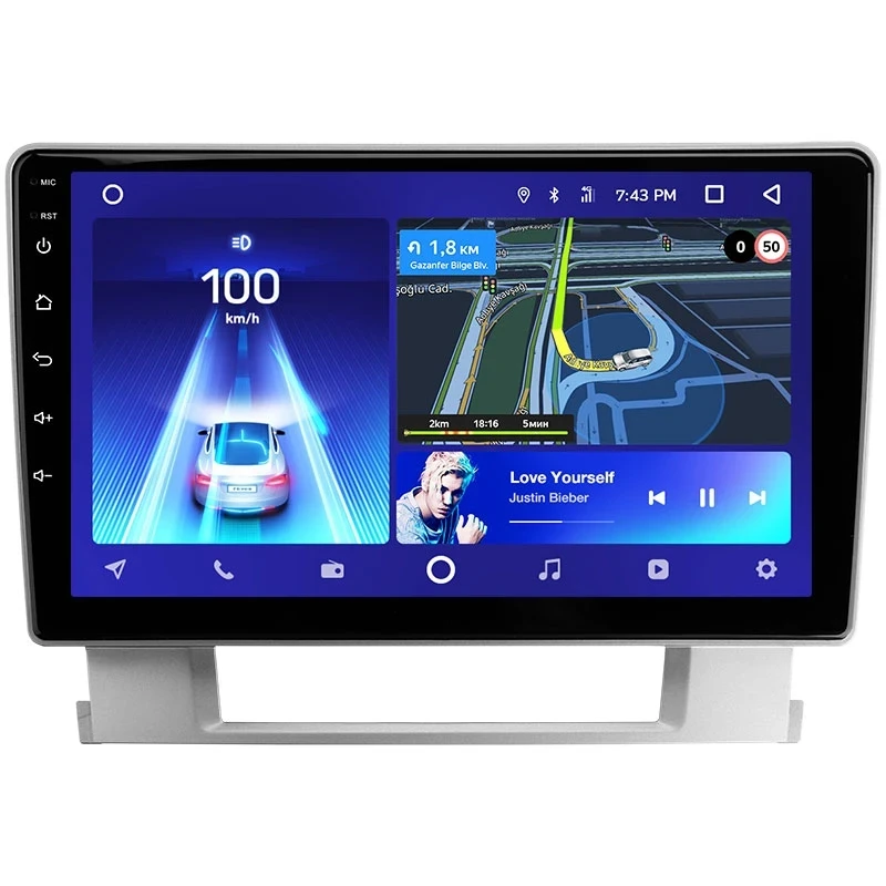 Переходная рамка Opel Astra J (2009-2017) (9")