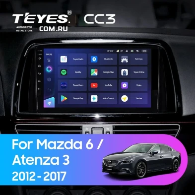 Штатная магнитола Teyes CC3 4/32 Mazda Atenza 3 (2012-2017) Тип-B Правый руль