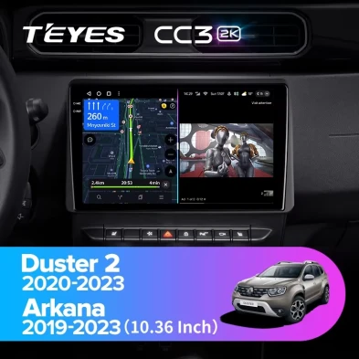 Штатная магнитола Teyes CC3 2K 4/32 Renault Arkana (2019-2023) F2