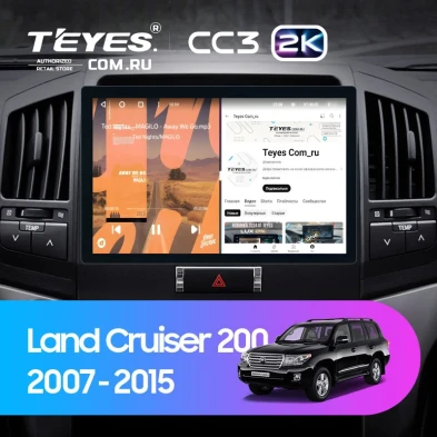 Штатная магнитола Teyes CC3 2K 4/32 Toyota Land Cruiser 200 (2007-2015) F1 (11")