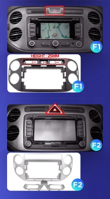Штатная магнитола Teyes X1 4G 2/32 Volkswagen Tiguan 1 NF (2006-2017) F1