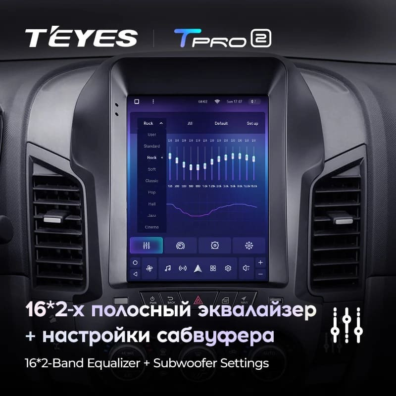 Штатная магнитола Tesla style Teyes TPRO 2 3/32 Ford Ranger 3 (2011-2015)