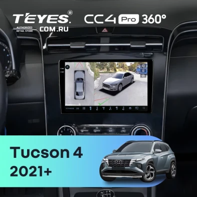 Штатная магнитола Teyes CC4 Pro 360 12/256 Hyundai Tucson 4 (2021-2025) (кондиционер)
