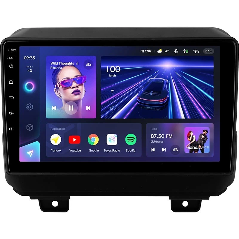 Штатная магнитола Teyes CC3 4/32 Jeep Wrangler 4 JL (2018-2019)