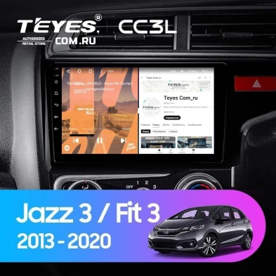 Штатная магнитола Teyes CC3L 4/64 Honda Fit 3 GP GK (2013-2020) Тип-A Правый руль