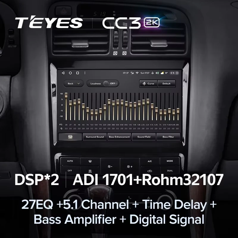 Штатная магнитола Teyes CC3 2K 6/128 Lexus GS300 2 S160 (1997-2004) Тип-A