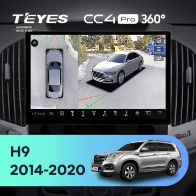 Штатная магнитола Teyes CC4 Pro 360 8/128 Haval H9 (2014-2020) (11")