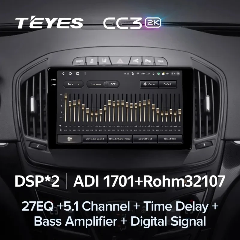 Штатная магнитола Teyes CC3 2K 4/64 Buick Regal (2013-2017) Тип-A